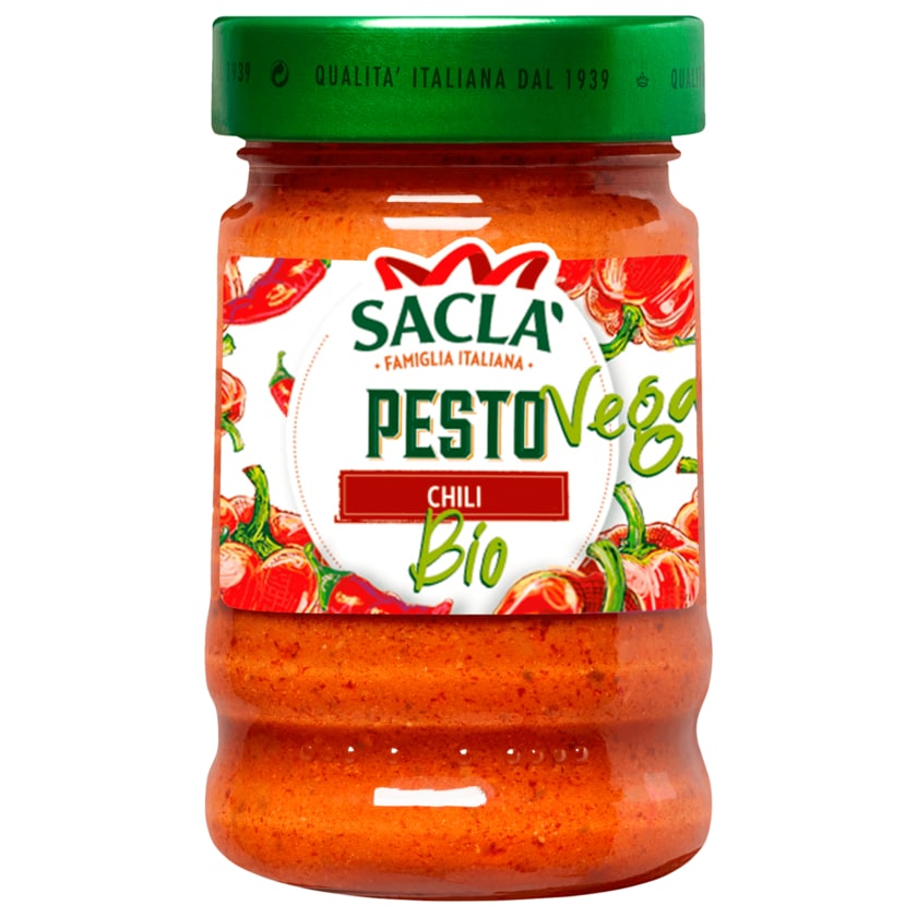 Sacla Bio Pesto Chili vegan 190g